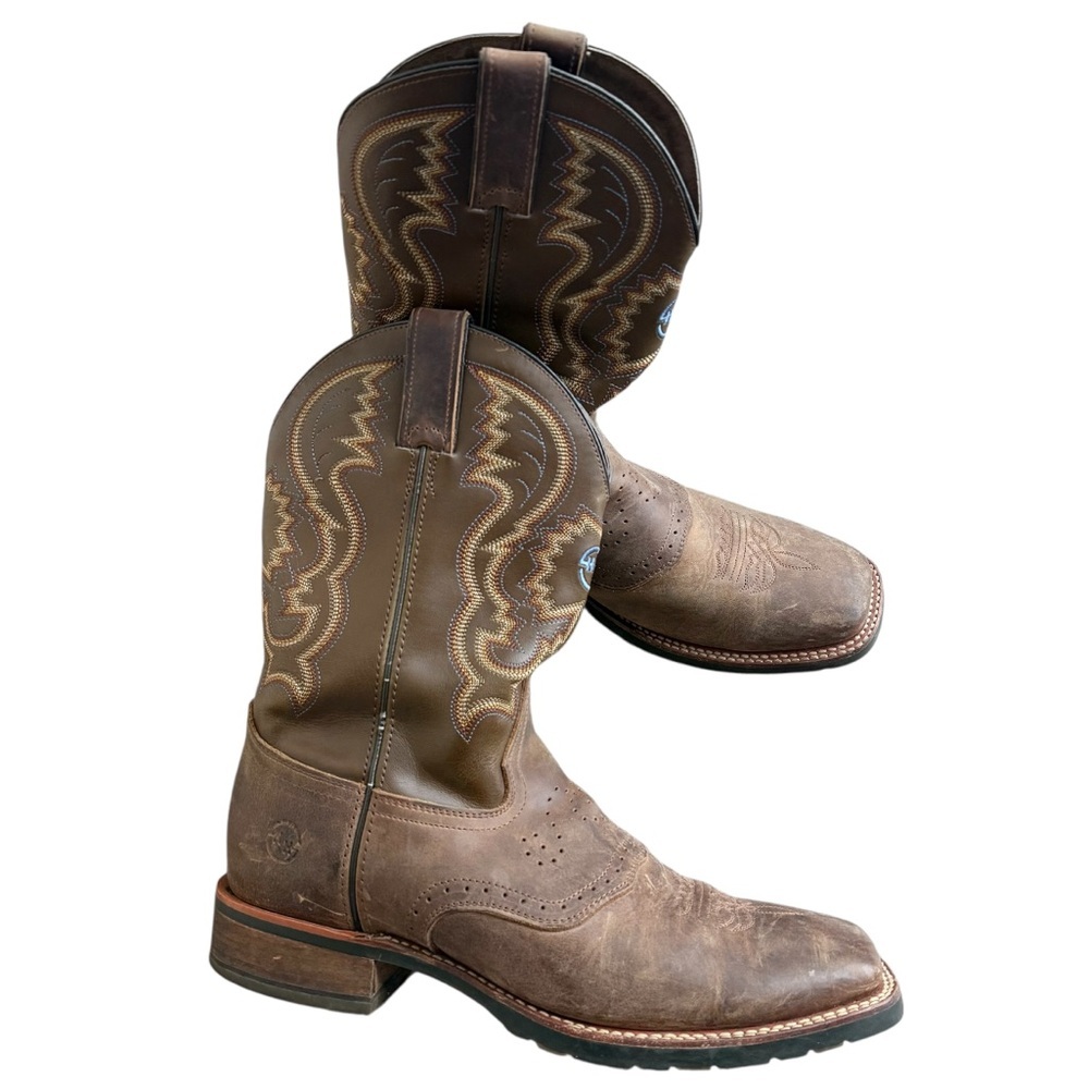 Double H boots DH7004 men size 11 boots Noah Western Ropers brown